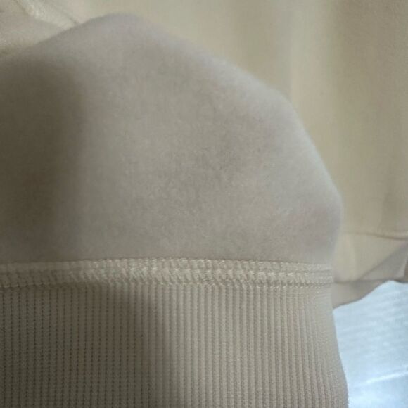 JANE + DELANCEY M Ivory Red WE Matched Pullover Crew Fleece Interior Sweatshirt - Picture 7 of 9